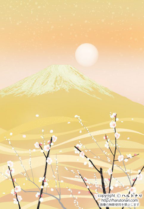 Japan Image 富士山 イラスト リアル